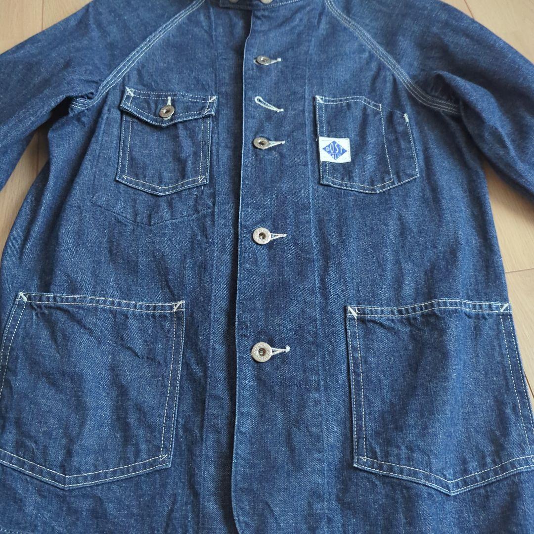POST OVERALLS カバーオール S ポストオーバーオールズ デニム