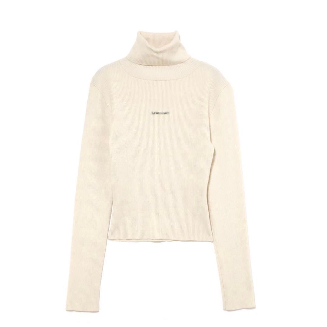 トップス andmary Mary turtle knit tops ivory