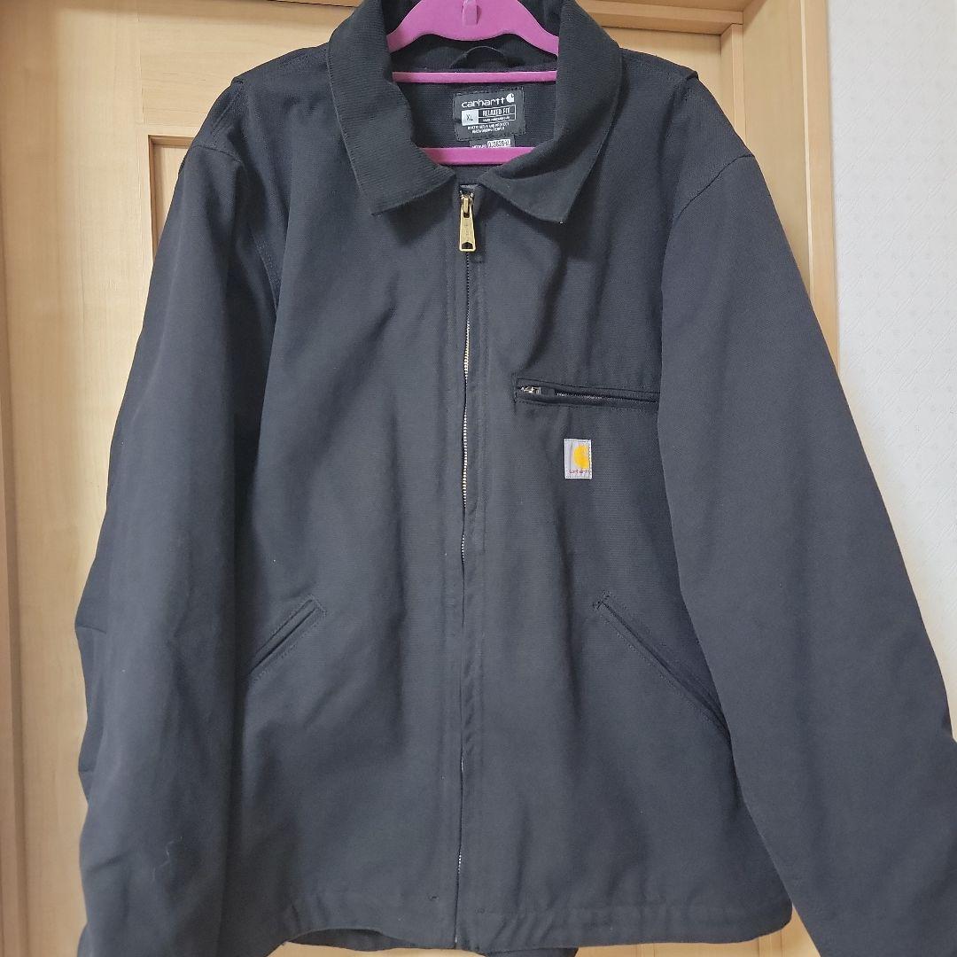 【美品】Carhartt　 デトロイドジャケット　ブラック ジャケット 　XL