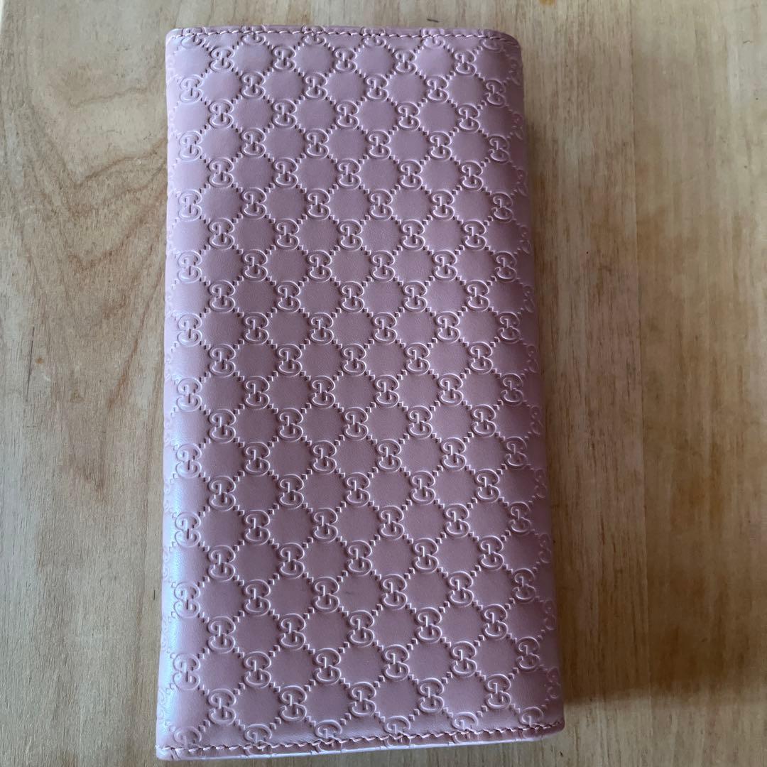 GUCCI長財布　ピンク　箱保存袋付き
