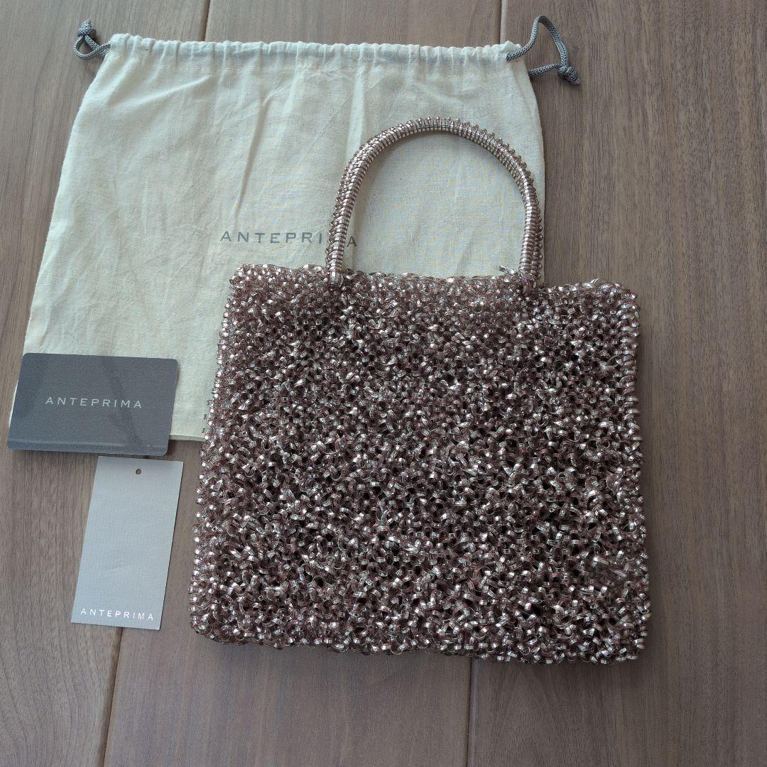 アンテプリマ　ミニワイヤーバッグ　ピンク