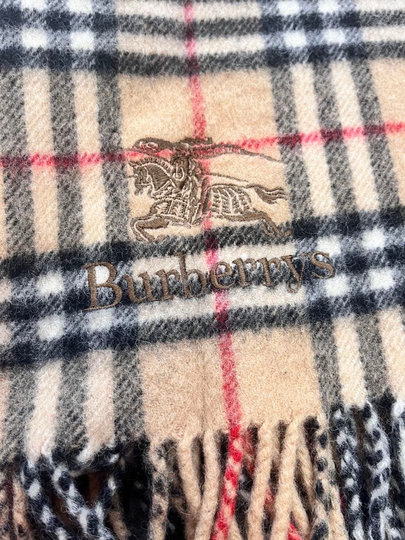 ⭐️超美品⭐️バーバリー　ひざ掛け　ブランケット　ベージュ　グレー　2枚セット