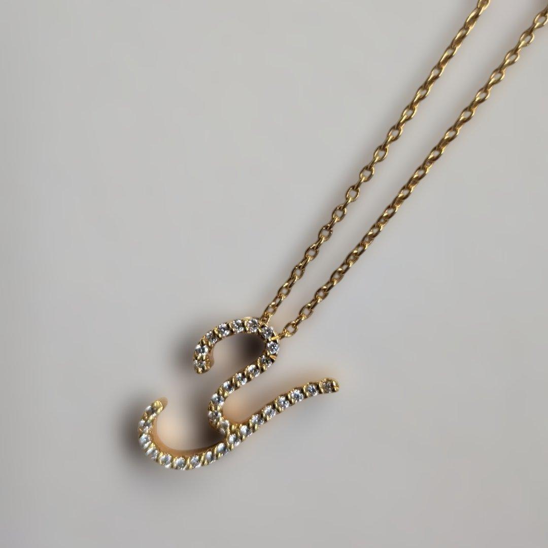 ポンテヴェキオ ダイヤ ネックレス イニシャル Y　Ponte Vecchio