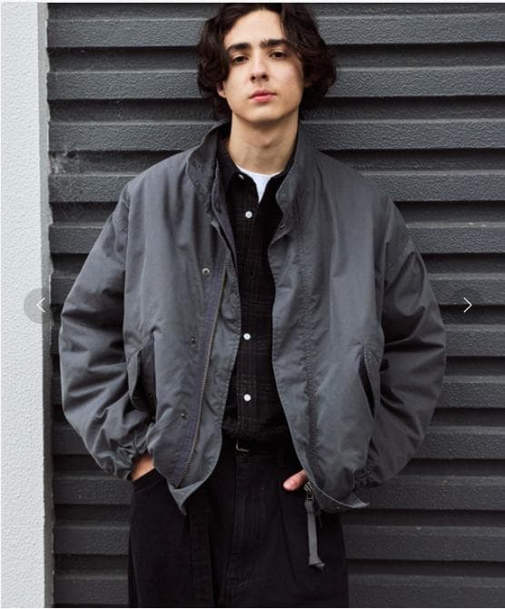 グレー モッズコート ブルゾン+中綿ライナー