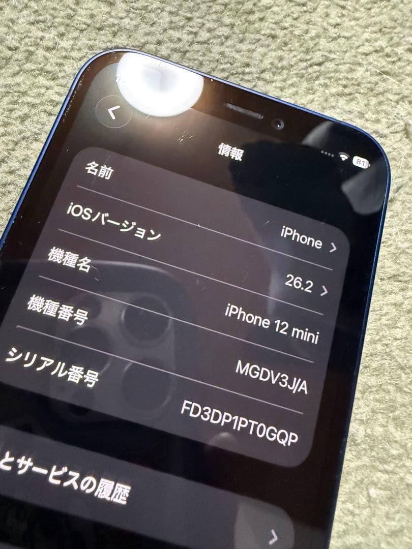 g*f様 iPhone 12 mini 256GB ジャンク品