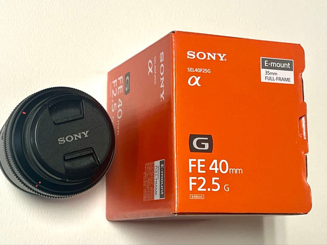 【極上美品】SONY Gレンズ FE40mm F2.5 G（SEL40F25G）