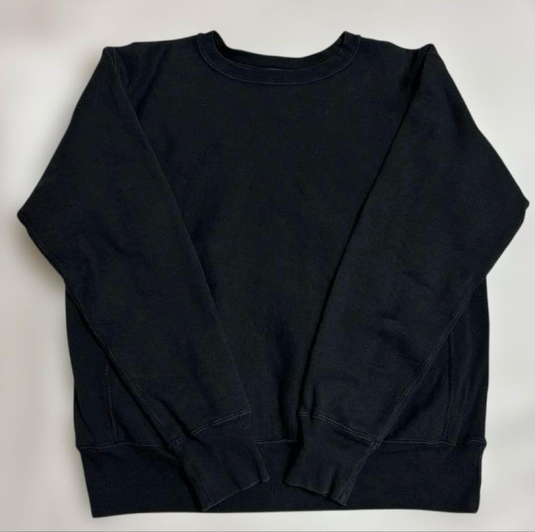 CHAMPION リバースウィーブ ブラック スウェット 単色タグ復刻 USA製