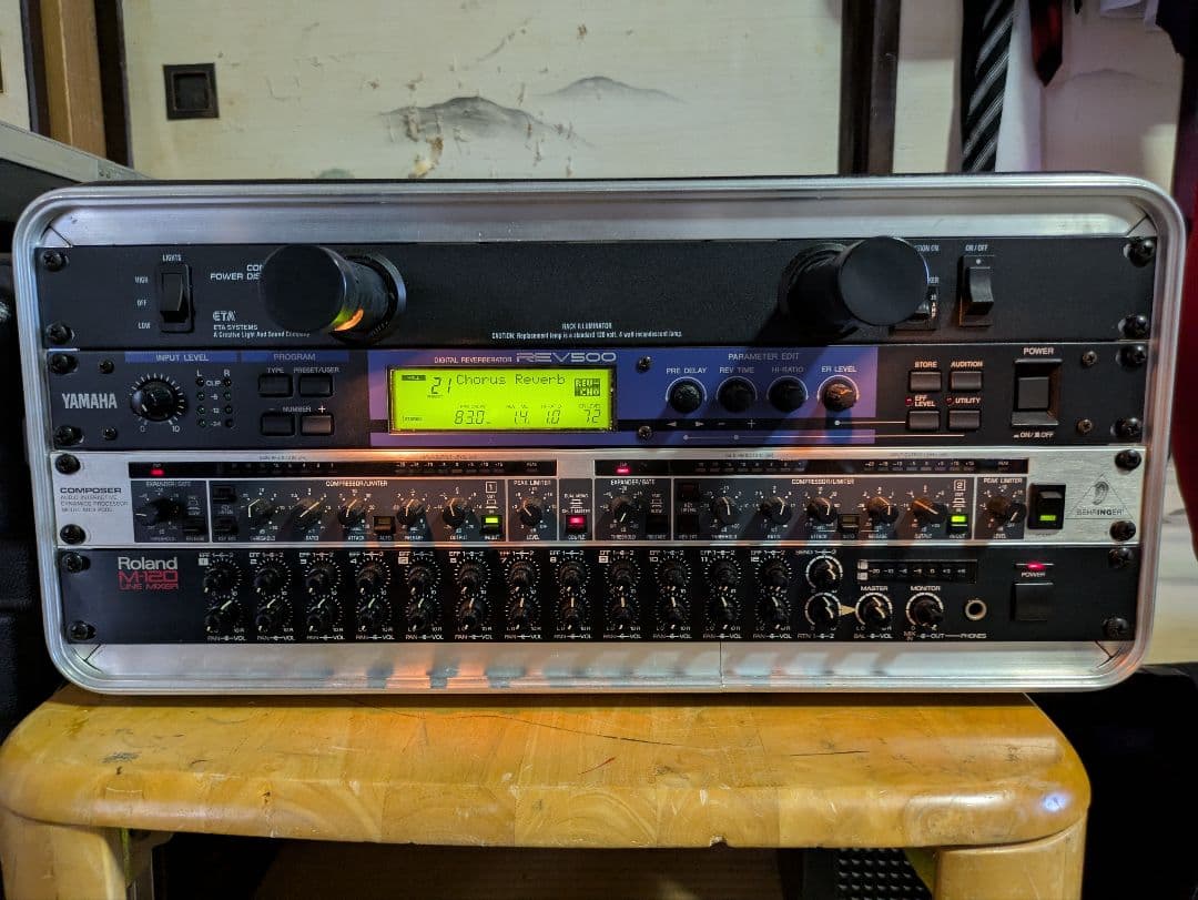 ラック　エフェクター　REV500 、MDX2000、ETA、M-120、SKB