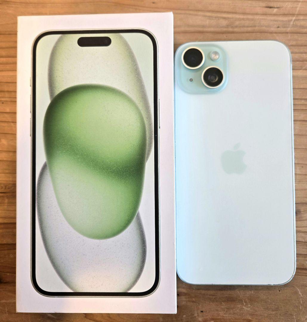 【画面傷無し】iPhone 15plus 128GB SIMフリー グリーン