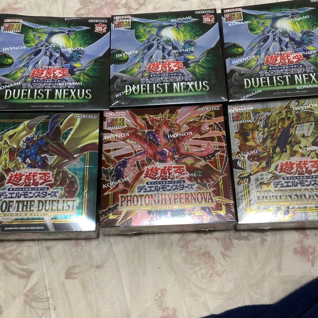 遊戯王】未開封ボックス 新品 シュリンク付 4種セット　計6box