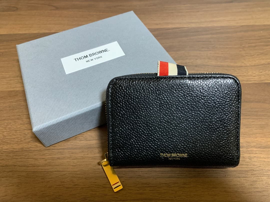 THOM BROWNE トムブラウン ケース ゴールド金具 トリコロール