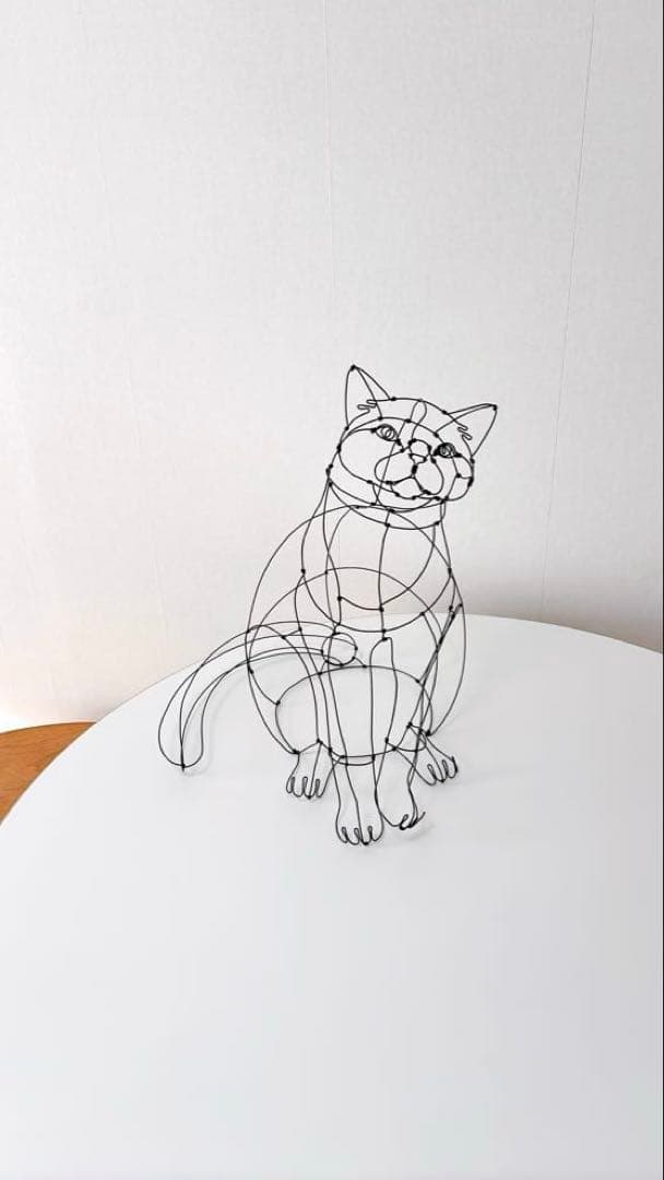 猫　ねこ　/ ワイヤーアート　ワイヤークラフト