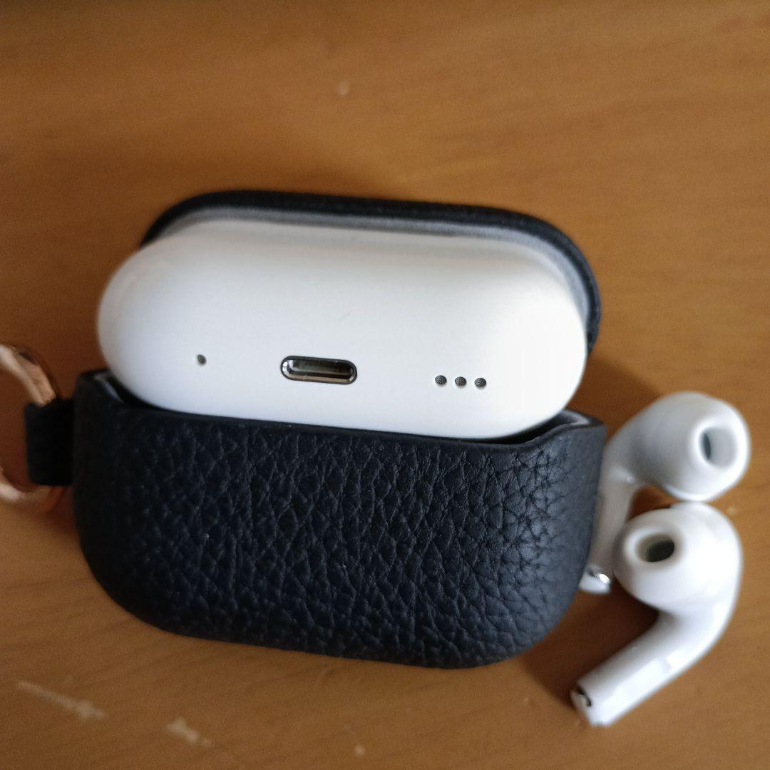 AirPods2？本体 ホワイト レザー?ケース付き