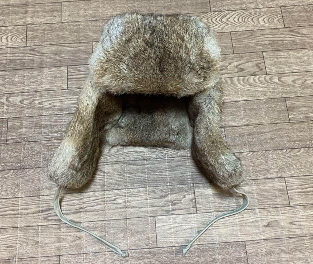 (大人気)crowncap far fried cap 毛皮帽子　ラビット民族帽
