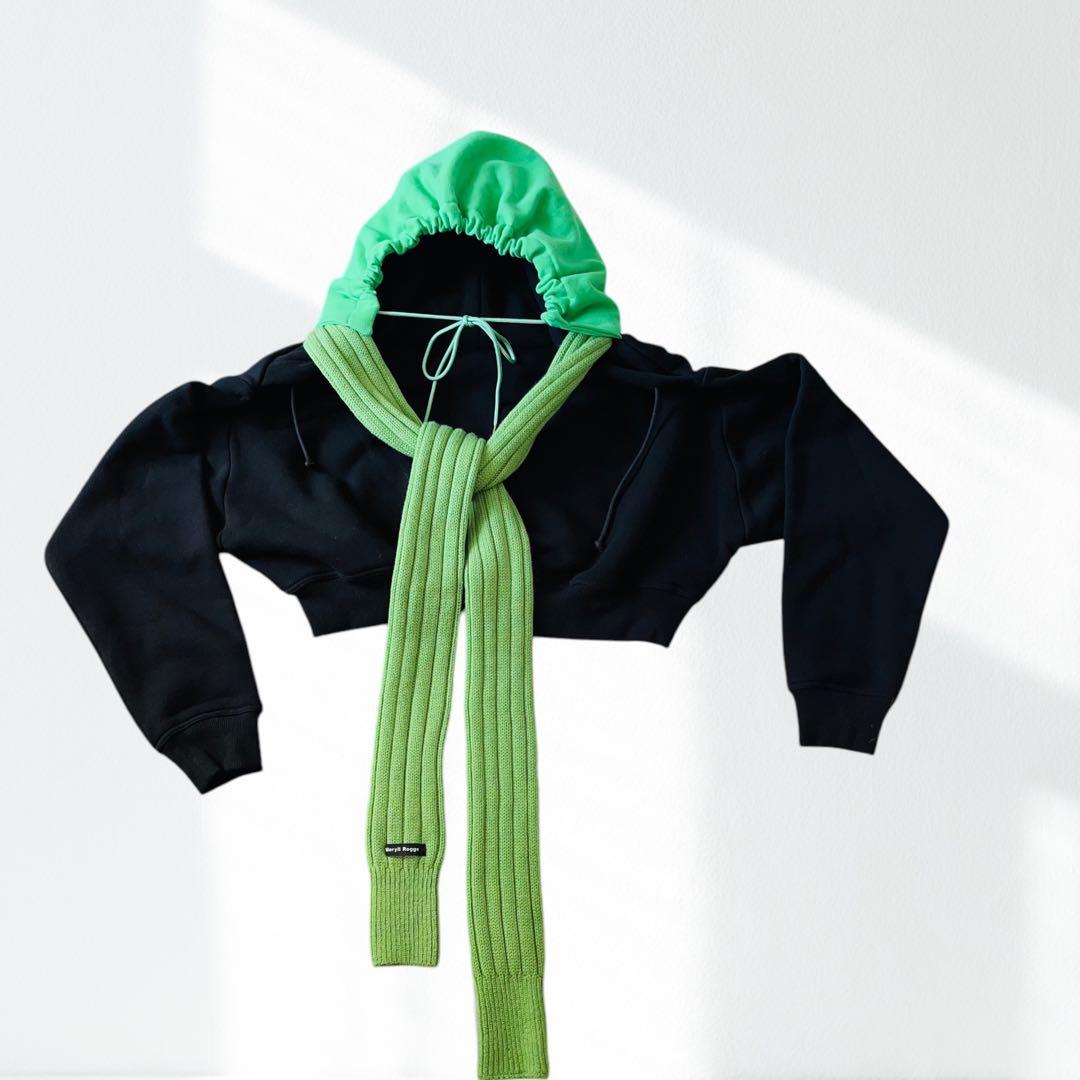 MERYLL ROGGE メリルロッゲ パーカー風ストール マフラー フーディ