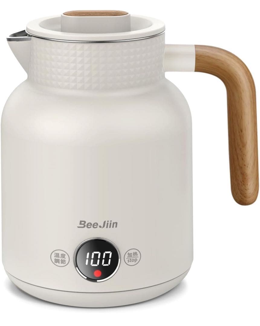 電気ケトル 1L 6階段温度調節可能 4時間保温 触れても熱くない 急速沸騰 K