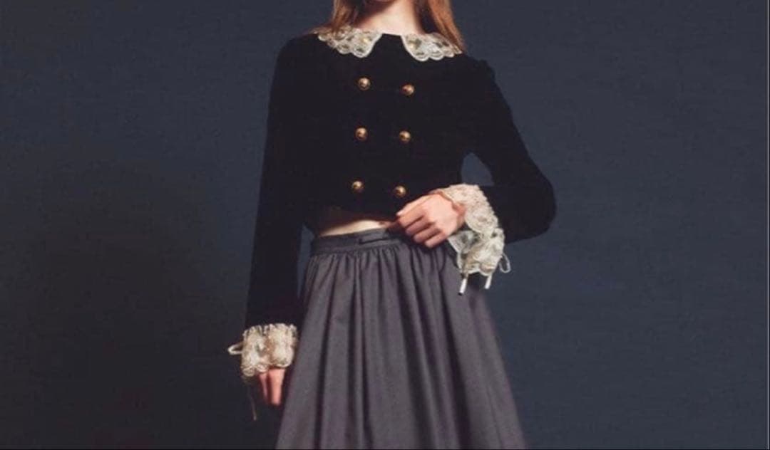 スカラップビジューアタッチドジャケット