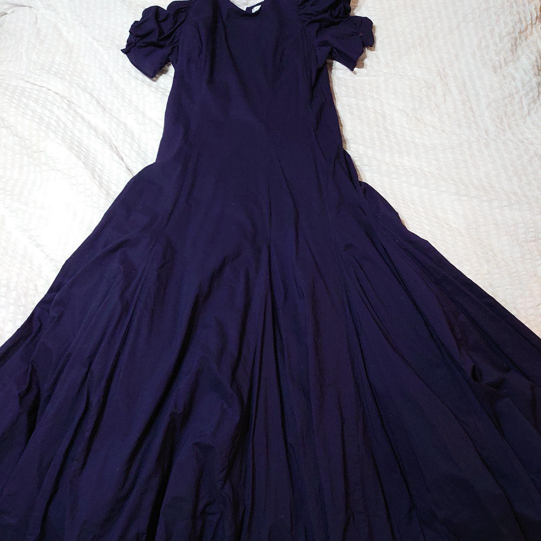 MARIHAダークパープル カットソーワンピース 半袖