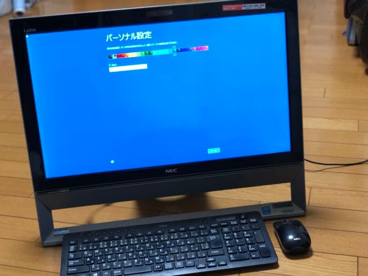 NECのパソコン キーボード マウス