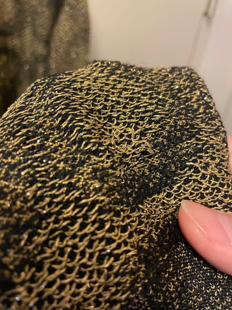 Vivienne Westwood スクイグル ニット インポート　黒　金