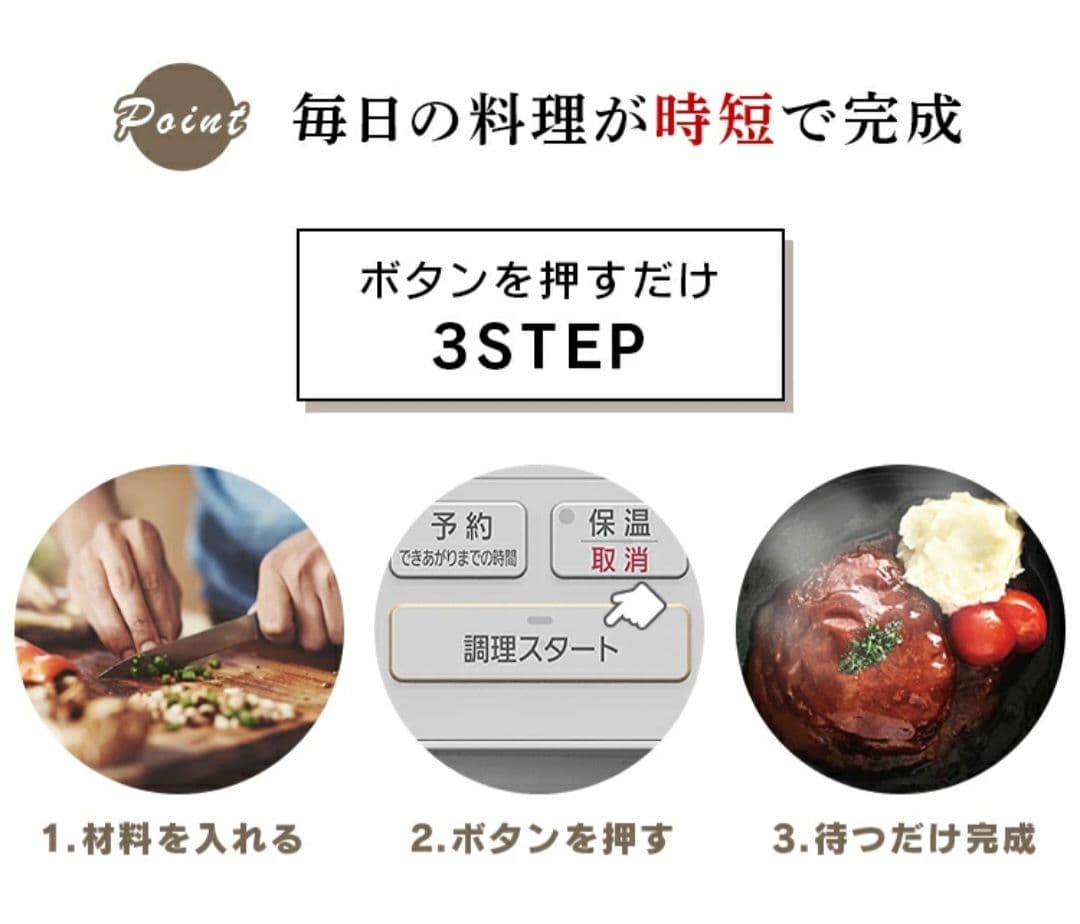 アイリスオーヤマ PC-MA2-W ホワイト 電気圧力鍋(2.2L)