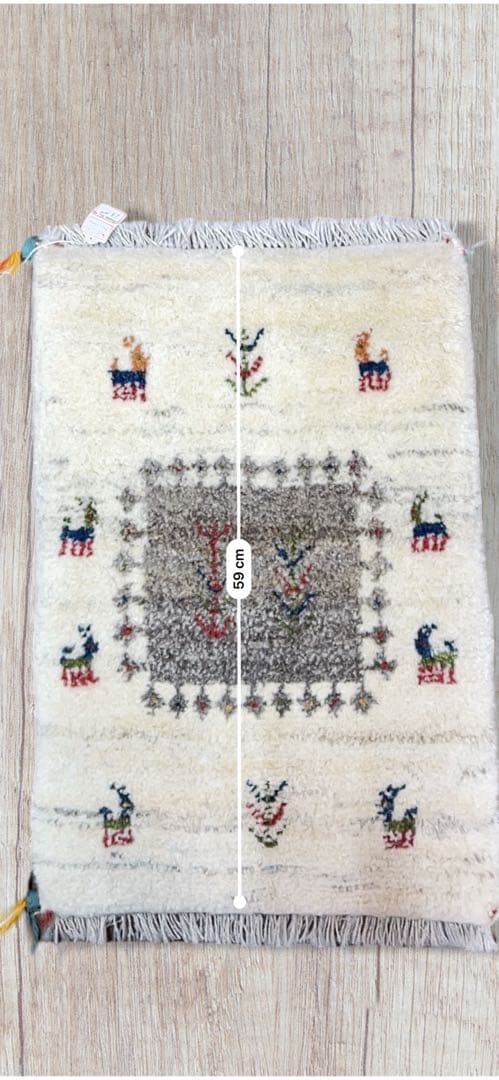 ギャッベ　40cmx60cm 玄関マット　座布団　ペルシャ　本物