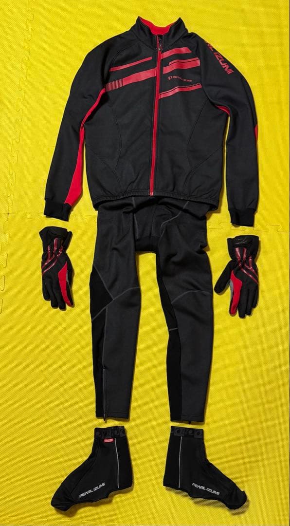 パールイズミPEARL IZUMI サイクルウェア冬の定番4点セットメンズLL