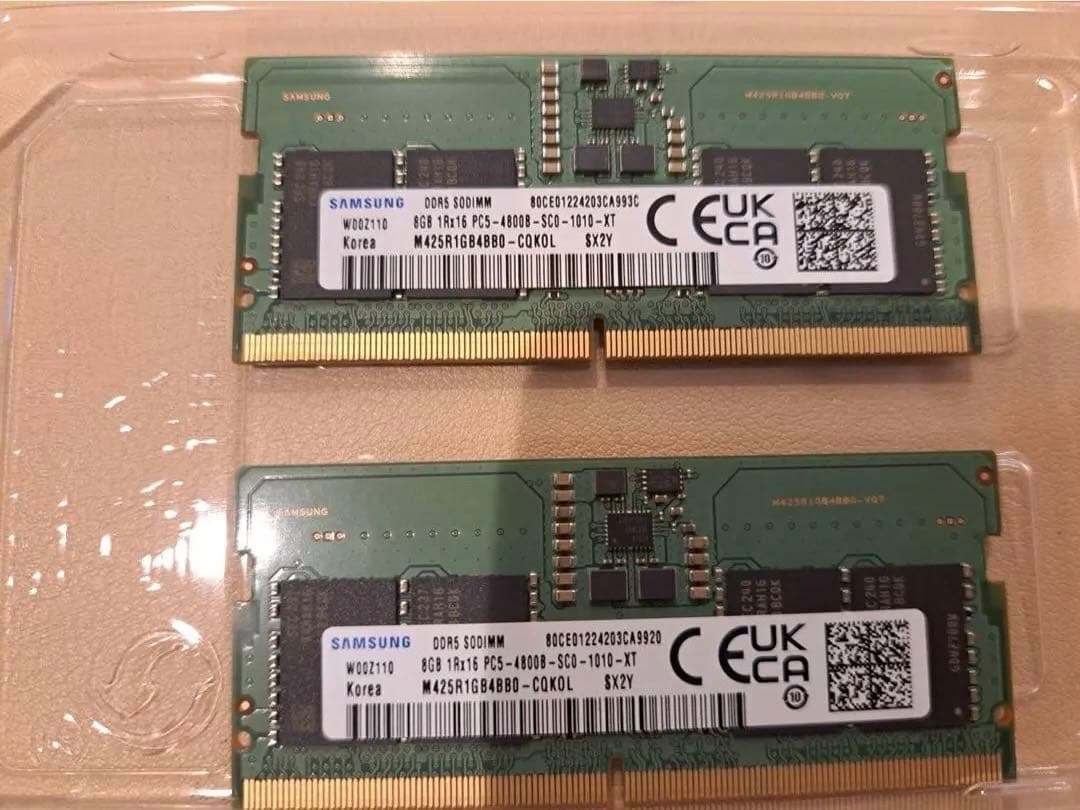 Samsung DDR5 8GB×2枚セット PC5-4800B