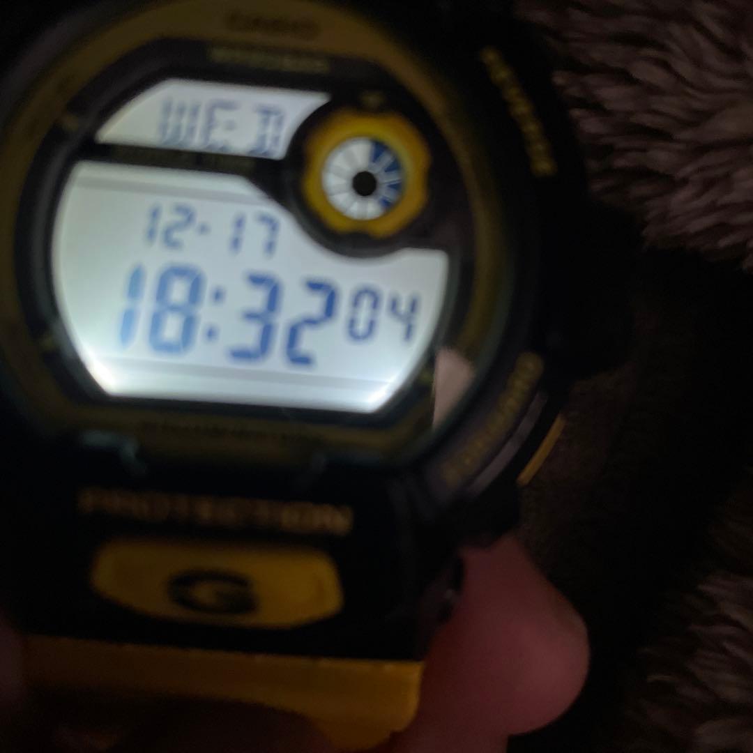 G-SHOCK WR20BAR ブラック/イエロー デジタル腕時計