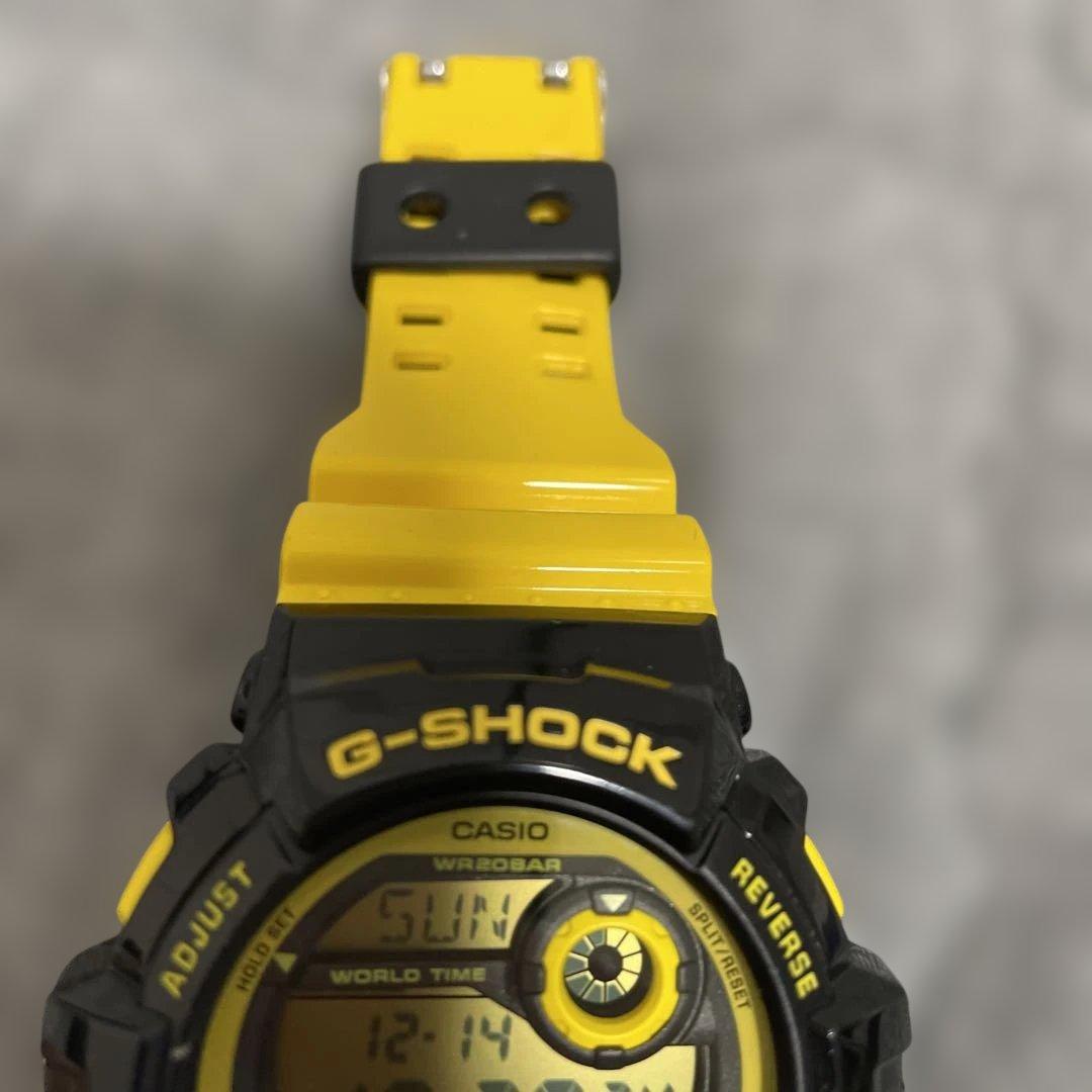 G-SHOCK WR20BAR ブラック/イエロー デジタル腕時計