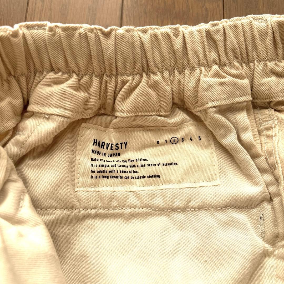HARVESTY ハーベスティ サーカスパンツ アイボリー サイズ2