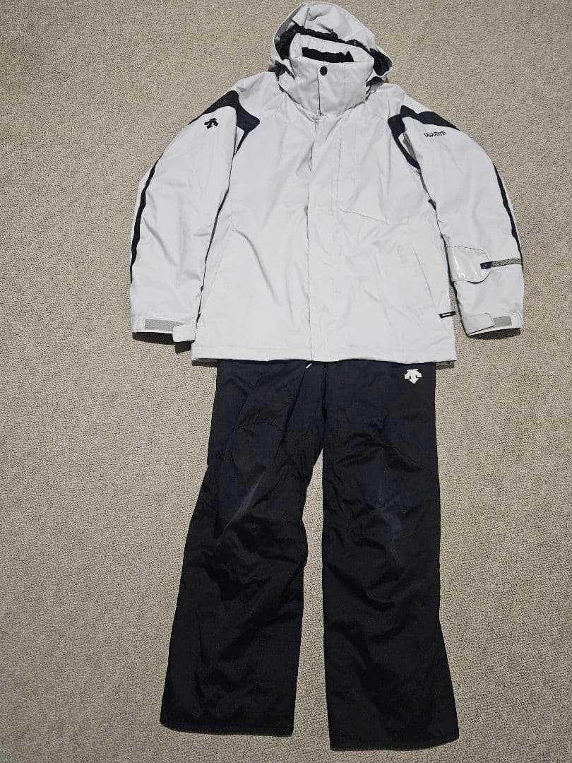 DESCENTE スキーウェア ホワイト/ブラック