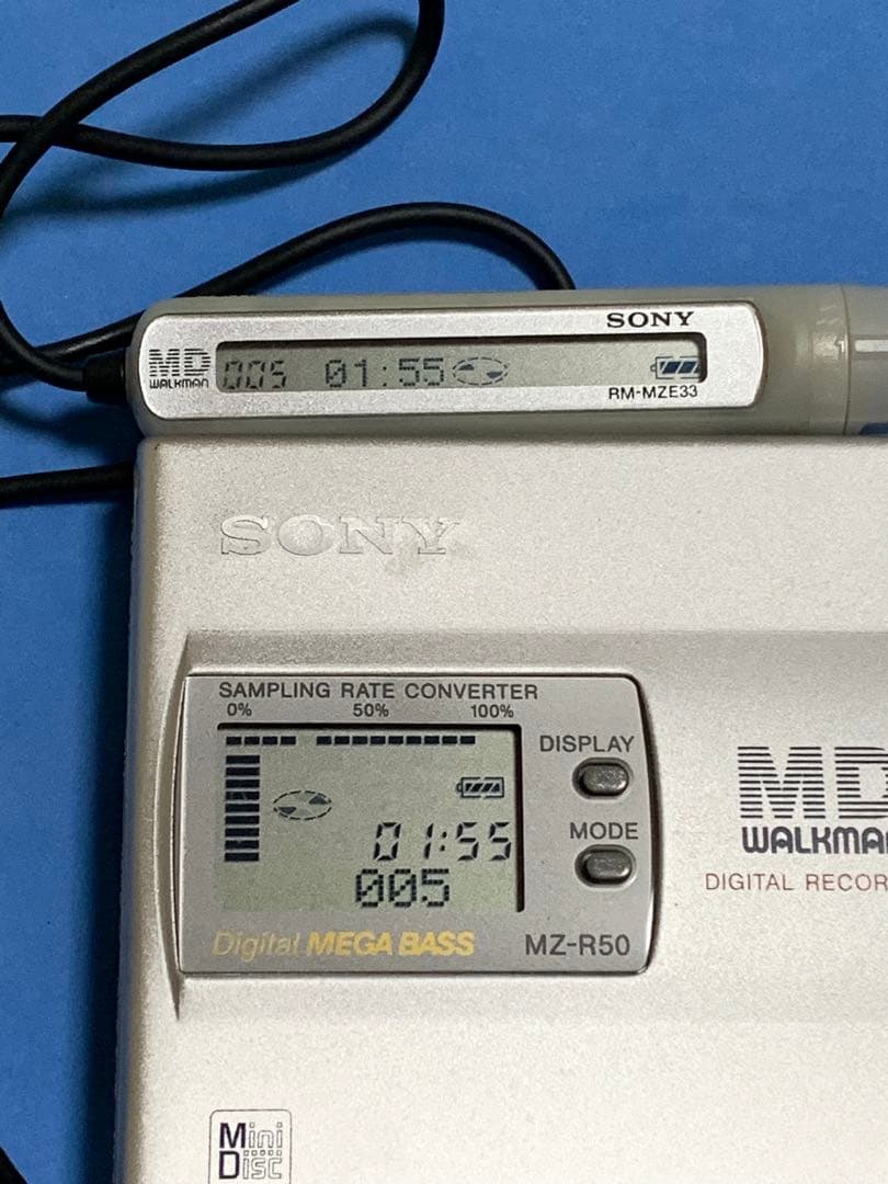 Sony MZ-R50 ポータブルMDプレーヤー 動作美品