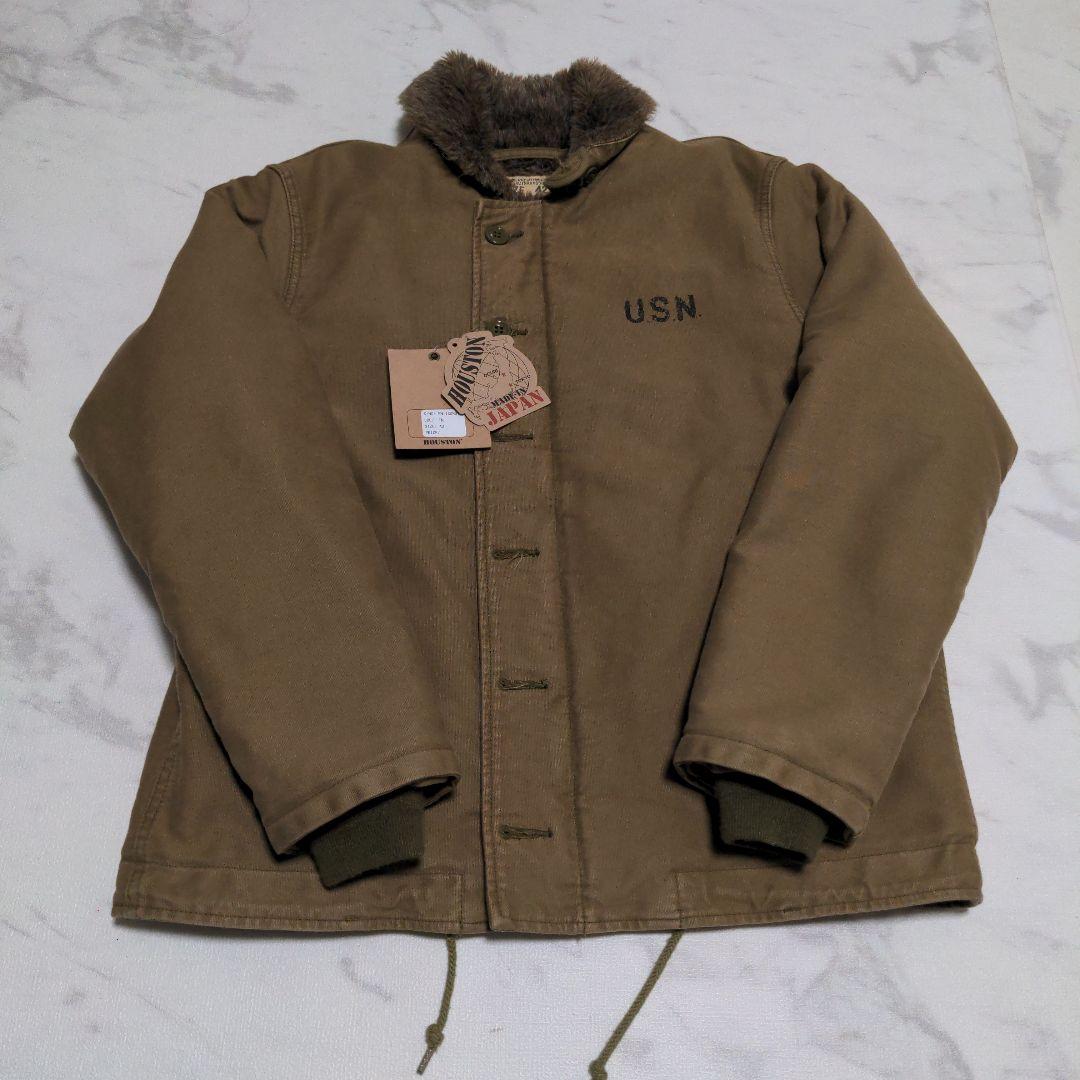 HOUSTON N-1 デッキジャケット サイズ42 ウォッシュドモデル