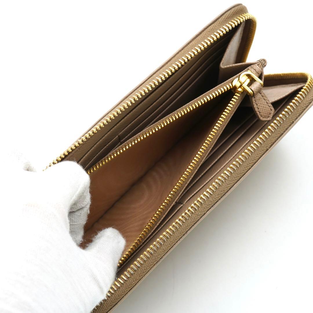 ✨専用✨　PRADA 長財布　サフィアーノレザー　三角プレート