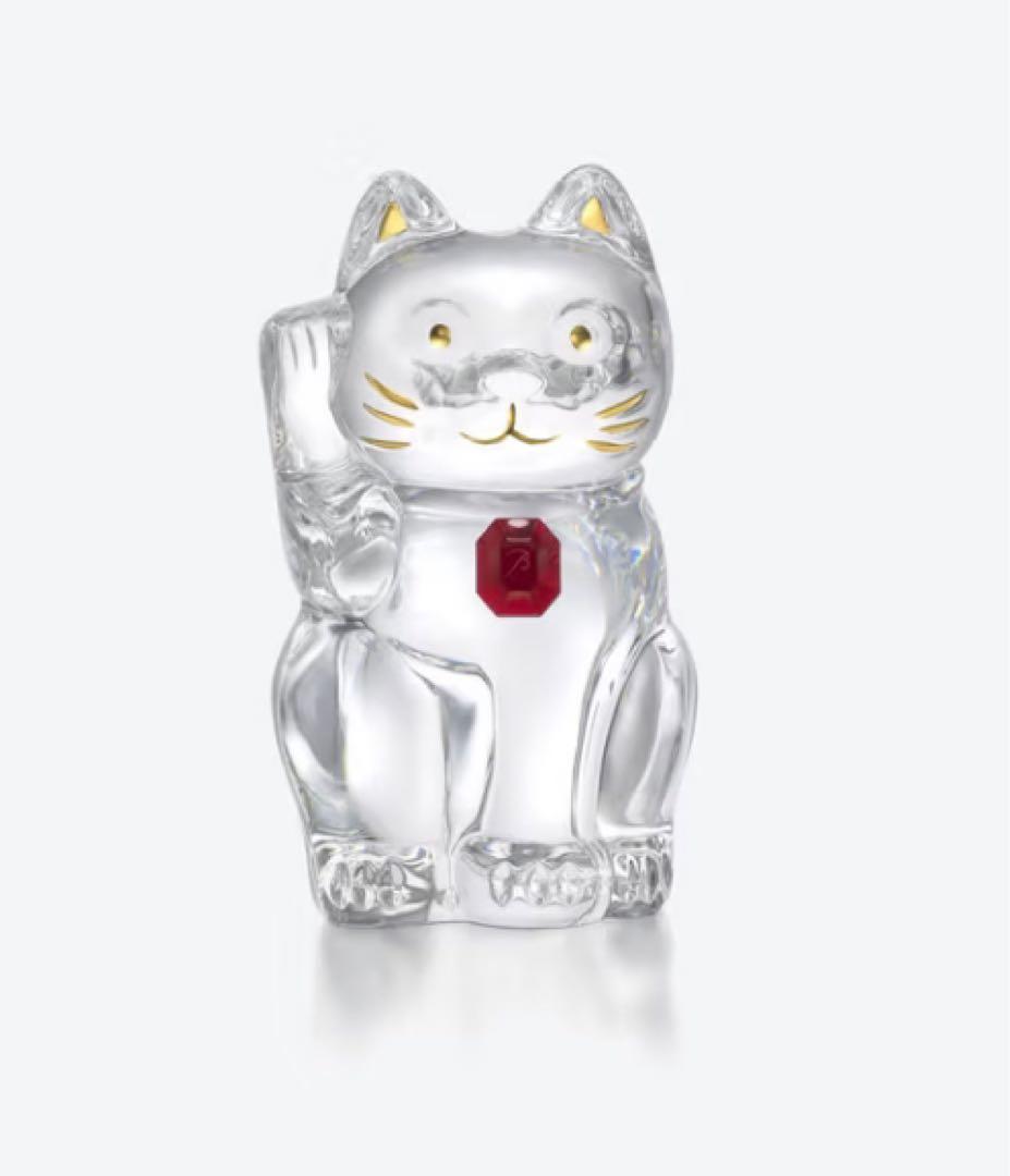 バカラ　招き猫　レッドオクトゴン