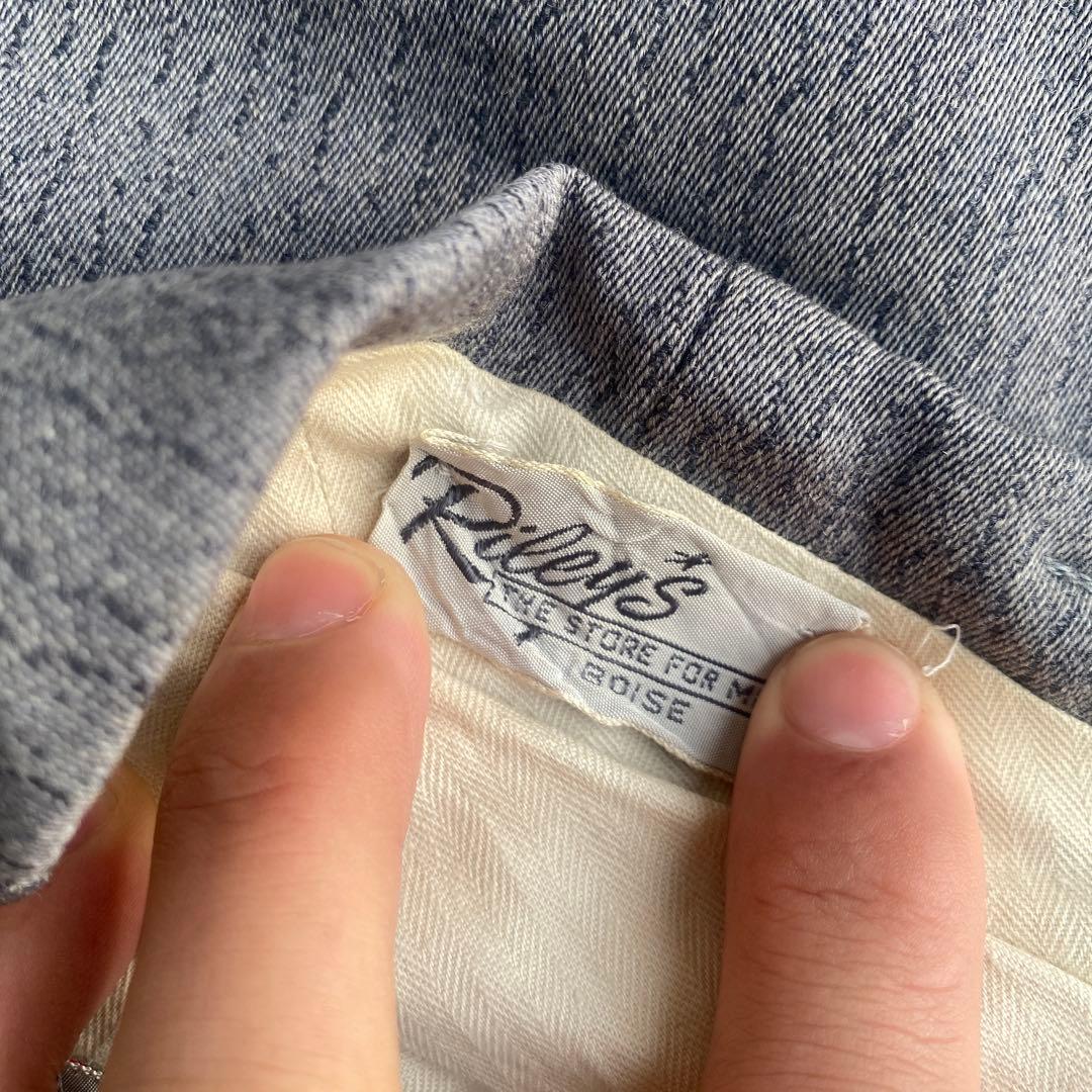 ~60s ウールレーヨンスラックス [検]絣 ネップギャバ