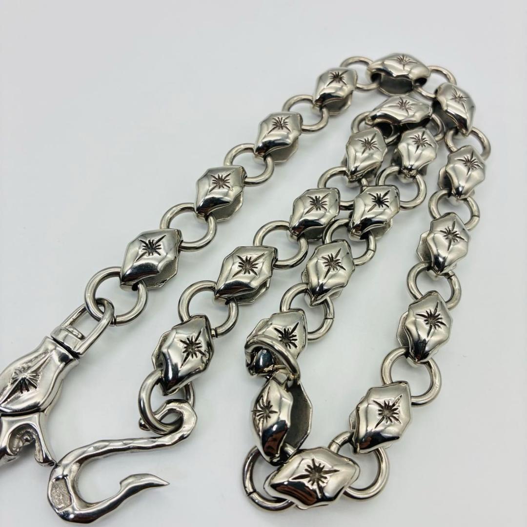 SAAD サード ウォレットチェーン 太陽神 ロゴ シルバー y2k