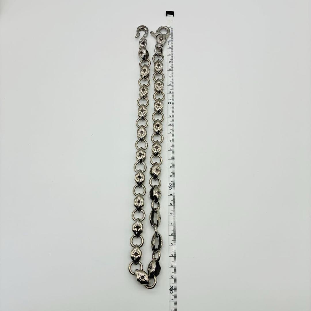 SAAD サード ウォレットチェーン 太陽神 ロゴ シルバー y2k