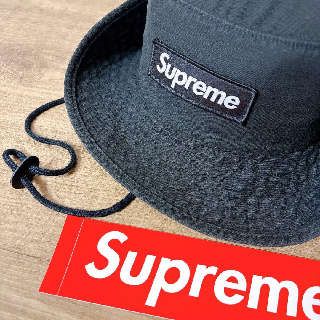 正規品　Supreme Military Boonie ハット　ブラック　黒