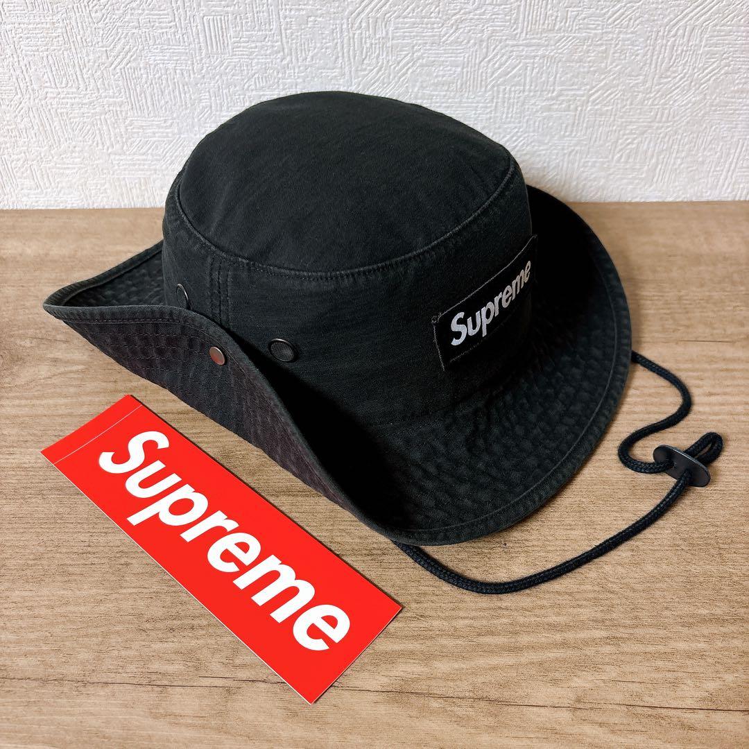 正規品　Supreme Military Boonie ハット　ブラック　黒