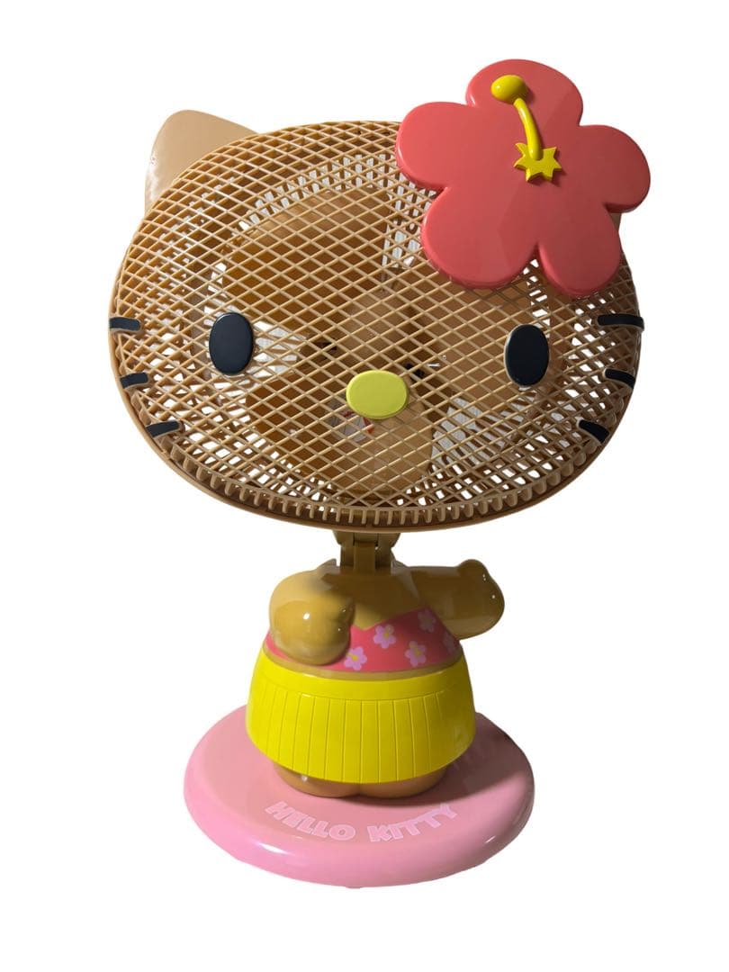 ハローキティ 卓上扇風機　日焼けキティ　ガングロキティ　サンリオ