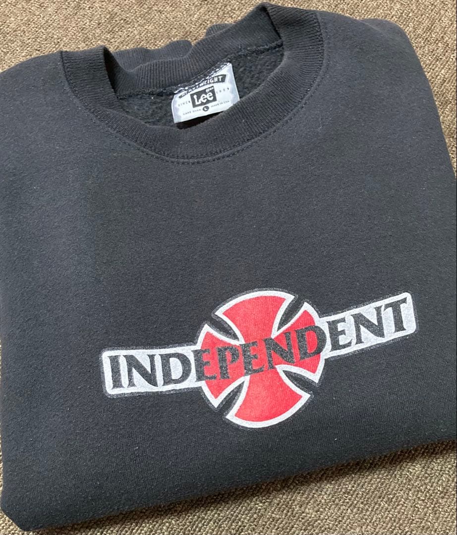 インデペンデント　90’s Leeボディ　アメリカ製　スウェット　L ブラック