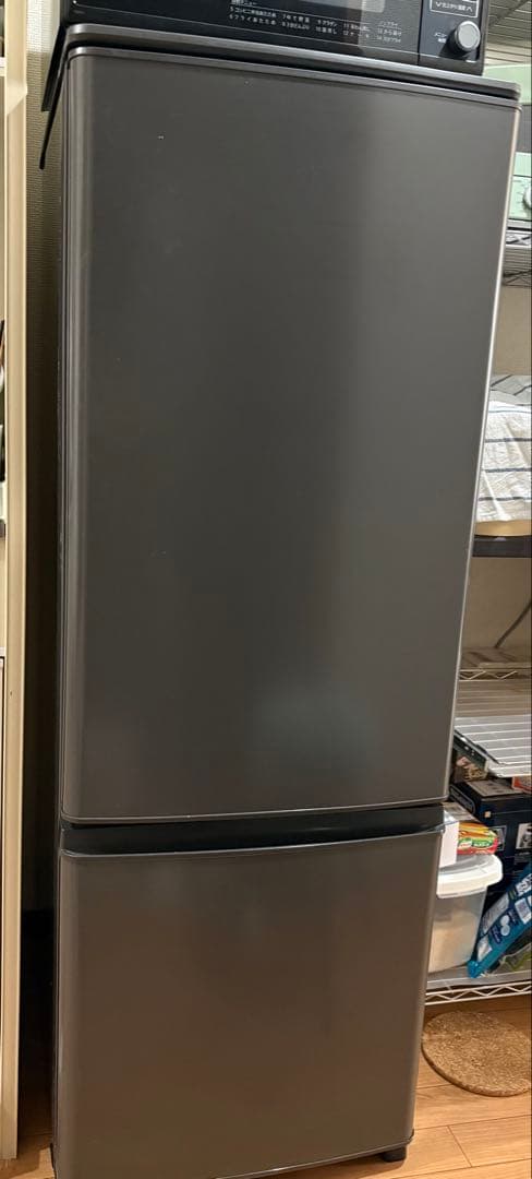 【中古】2022年製 2ドア冷蔵庫 MR-P17H-H 右開き 168L