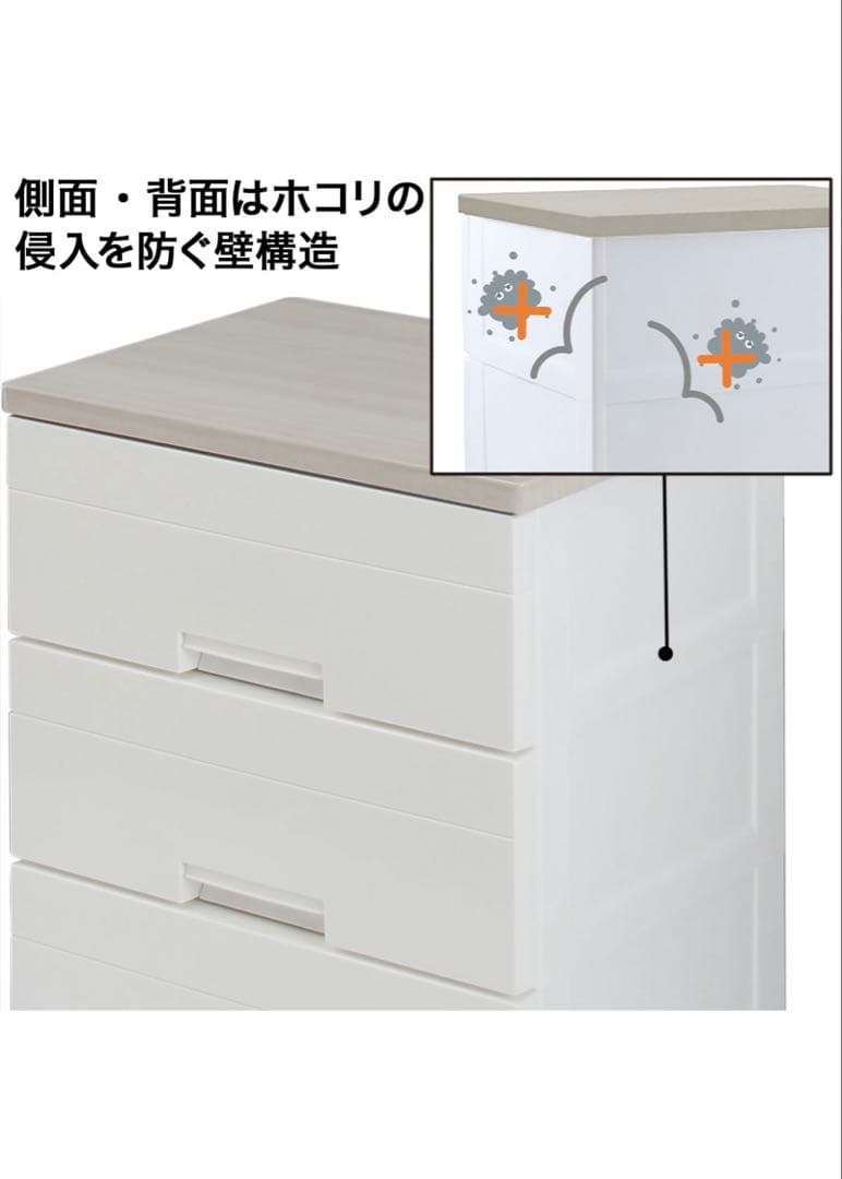 【超美品】フィットプラス NT2 75cm 4段 ホワイトウォッシュ