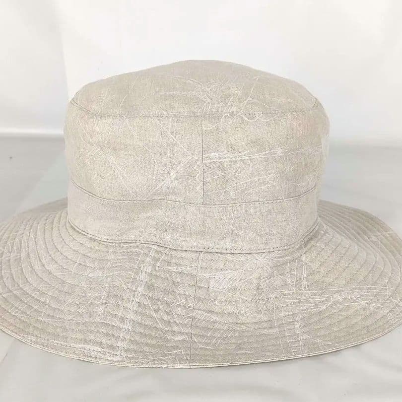 HERMES MOTSCH エルメス 麻100% ハット 59 仏製 1045