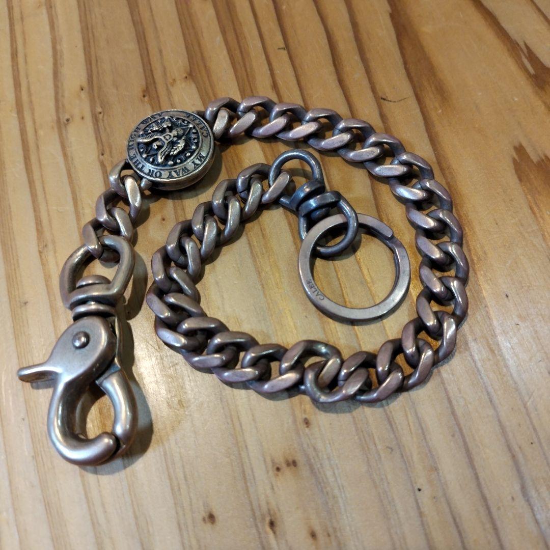 CALEE☆キャリー　ウォレットチェーン　ブラス