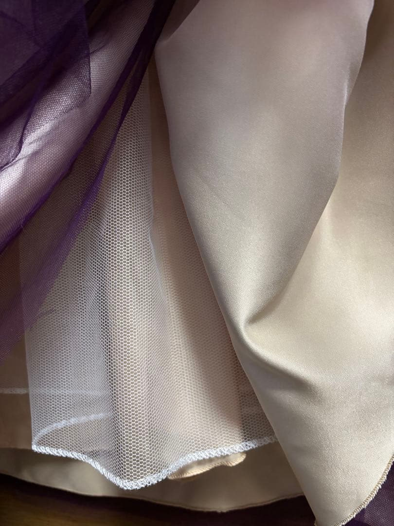 (mami様）ドレスルームアミ パープルロングドレス（大きめのフリーサイズ