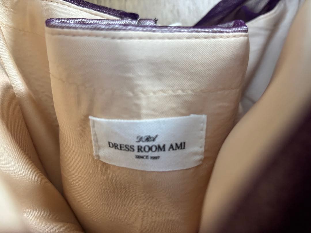 (mami様）ドレスルームアミ パープルロングドレス（大きめのフリーサイズ