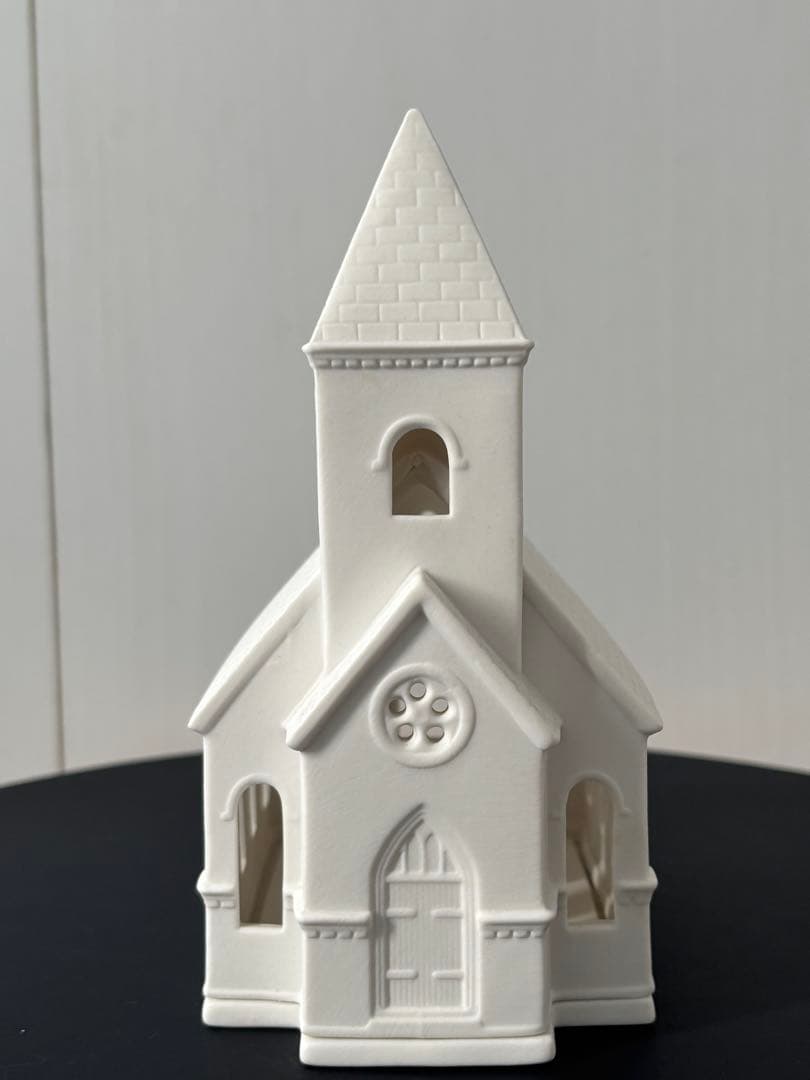 ウェッジウッド　クリスマス　キャンドルホルダー　チャーチ　教会　新品未使用